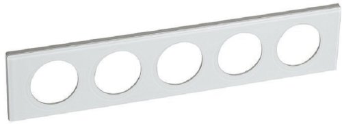 Рамка универсальная Legrand Celiane 5-м. стекло смальта белая глина фото Рамка универсальная Legrand Celiane 5-м. стекло смальта белая глина картинка